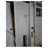 Primed steel door,left hand swing