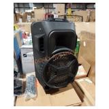 Mega bass led jobsite speaker