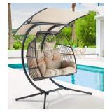 2-Person Steel Hanging Egg Chair