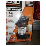 Rigid sump pump