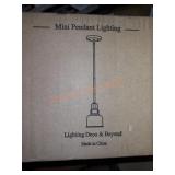 Mini pendant lighting