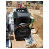 Mega bass led jobsite speaker