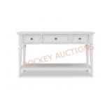 Leah 50 in. White Console Table