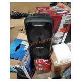 Sonic bass led jobsite speaker