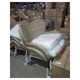Hampton Bay 2pc Outdoor Wing Back Chairs