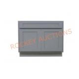 Vanity Art  Bath Vanity Cabinet Only in Gray -