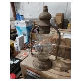 Litton Lane Brown Metal Rustic Candle Lantern