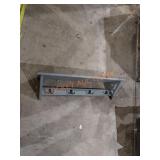 Wall shelf 36" with hooks