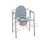 Drive Medical Folding Steel Bedside Commode
