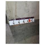 27in Rail and 5 Hooks