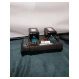 Makita double charger and 18v battery