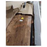 Table, Wooden Top w/3 Metal Stools