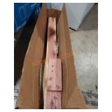 Gibraltar cedar mailbox post