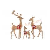 Home Accents Holiday 3-Piece Gold Deer Family