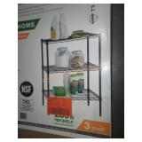 HDX 24inx14inx30in 3 Shelf Storage