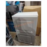 White wood fold up cabinet