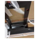 2-door fluted glass end table