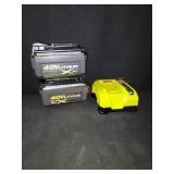 Ryobi 40v Lithium 6ah Battery and Charger