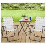 2pc Foldable Outdoor Chairs
