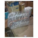 Happy Birthday Neon Sign