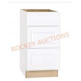 Hampton Bay Hampton Satin White Raised Panel Base
