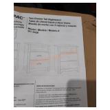 Prepac two drawer nightstand