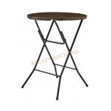 31in Round Faux Wood Table