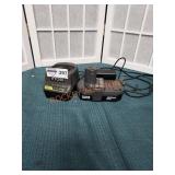 Ryobi 18V battery and charger