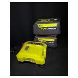 Ryobi 40v Lithium 6ah Batteries and Charger