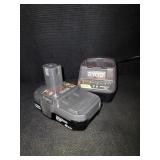 Ryobi 18v Lithium 2ah Battery and Charger