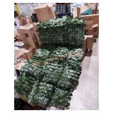 Fence privacy screen faux leaf