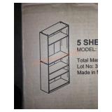 Furinno 5 shelf bookcase