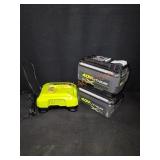 Ryobi 40v Lithium 6ah Batteries and Charger