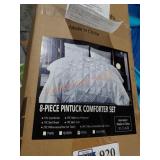 Pintuck comforter set king
