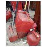 4pc. Various Gasoline Jugs