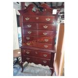 Cherry tall boy Chest of Drawers