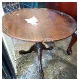 Side table with claw feet