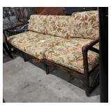 Vintage Tropical Rattan Bamboo Couch