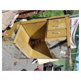 Industrial art metal desk