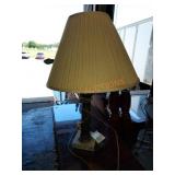 Lamp with Bronze and marble base