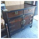 Ornate Walnut Storage Chest