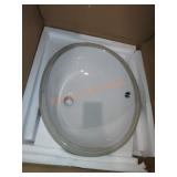 Under mount oval sink