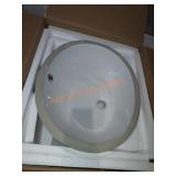 Under mount oval sink