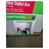 Quadtro washing machine outlet box