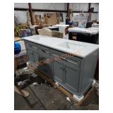 72" double vanity-damaged!!