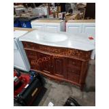 47.5" ornate vanity