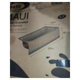 Bootz Maui Porcelain Rightside Bathtub