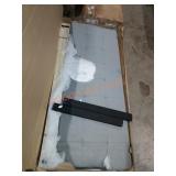 Upholstered square tufted platform bed