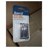 Case anvil single edge razor blades