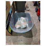 2 Metal Wheel Barrows With Sand